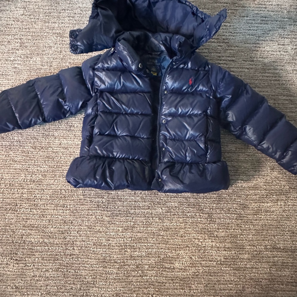 Ralph Lauren Navy Puffer Jacket